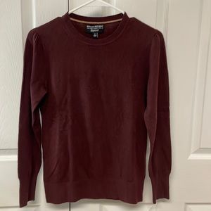 Banana Republic maroon crew sweater top